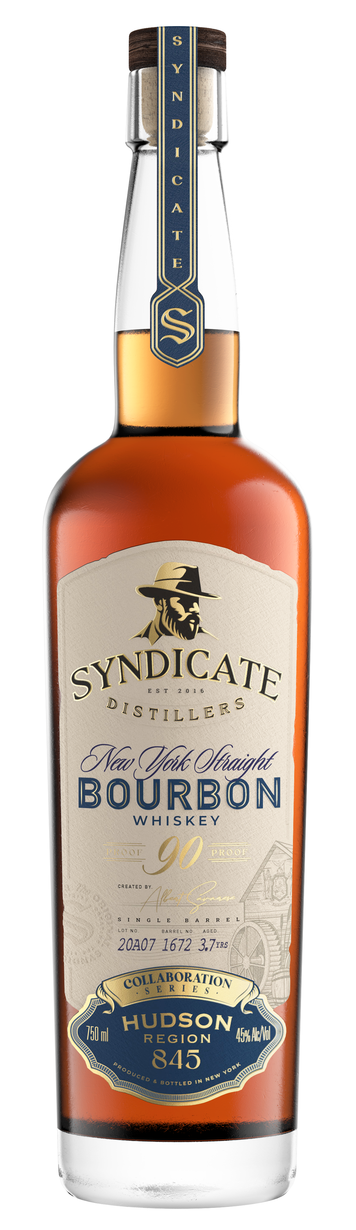 Syndicate Hudson Region 845 Collaboration NY Straight Bourbon