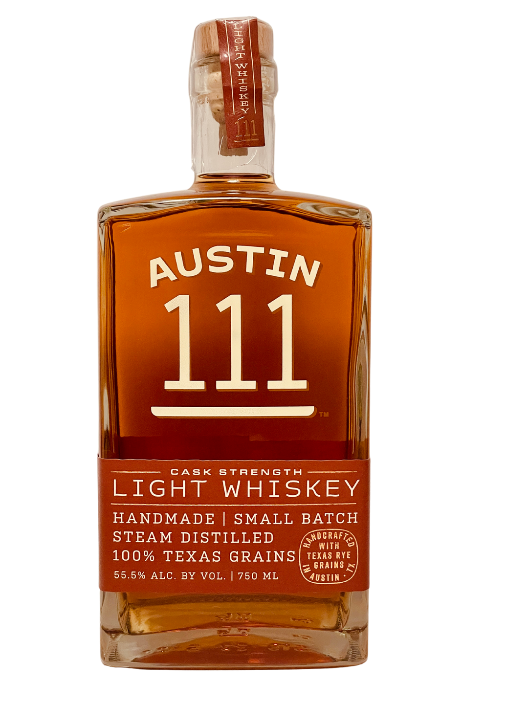 Austin 111 Cask Strength Light Whiskey with Rye