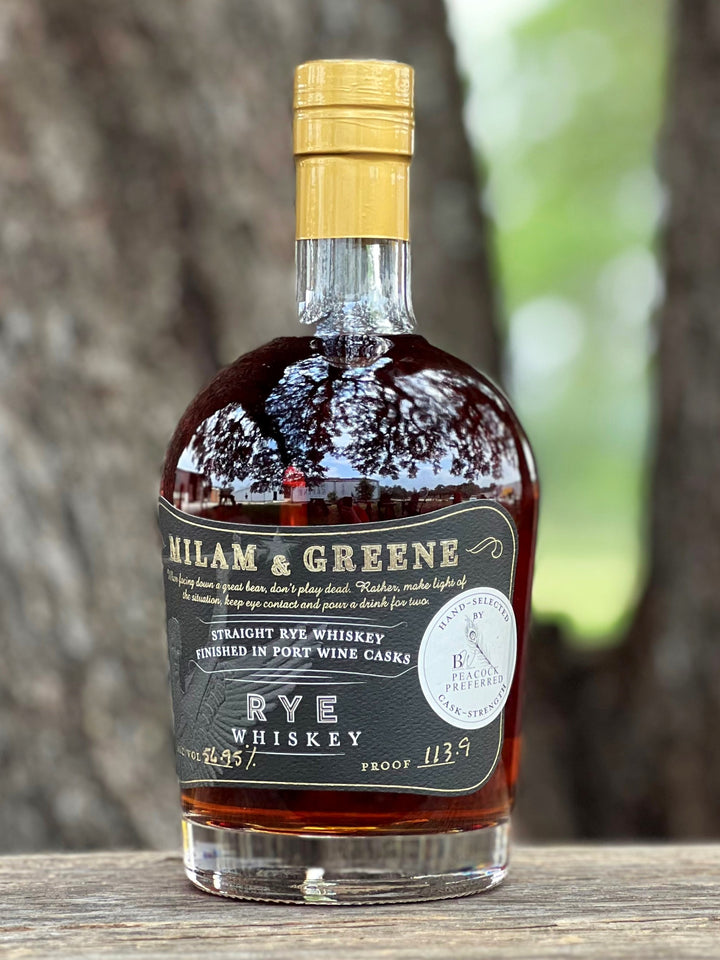 Milam and Green Port Cask Rye Bourbon Women Single Barrel