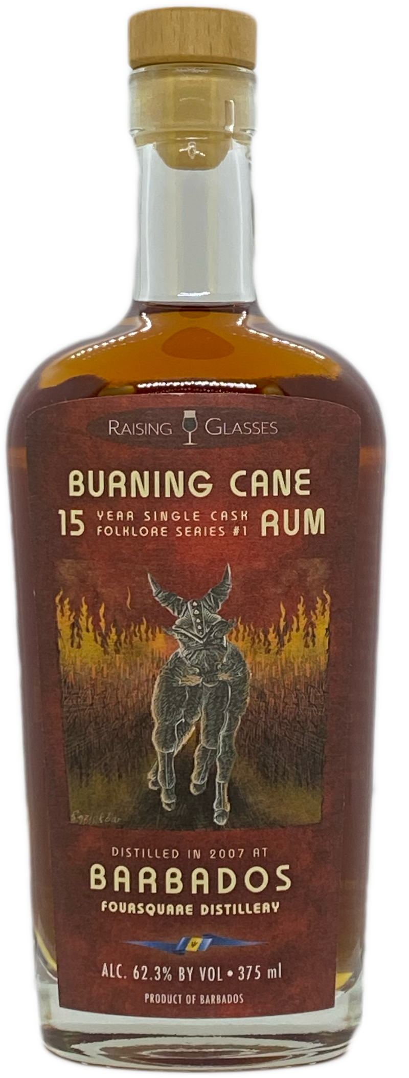 Burning Cane 15 Yr Single Cask Rum - Raising Glasses