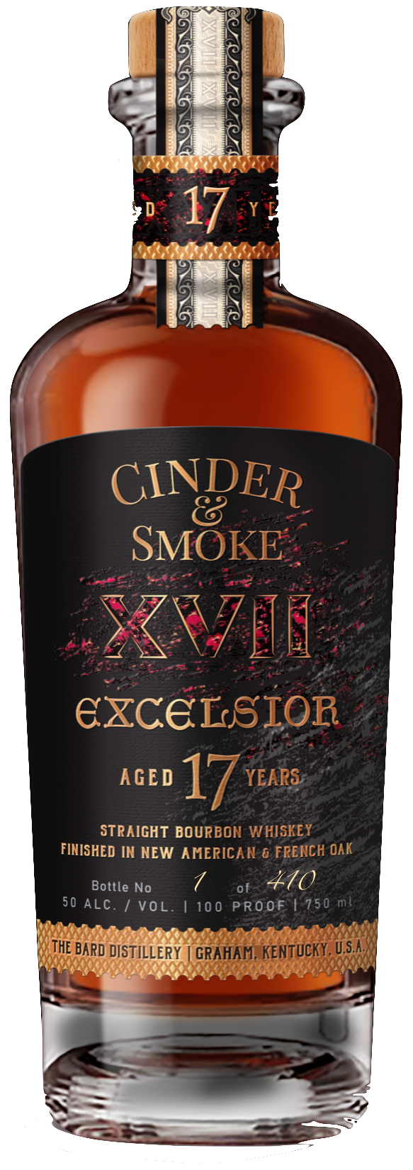 The Bard Distillery - Cinder & Smoke 17 Year Bourbon