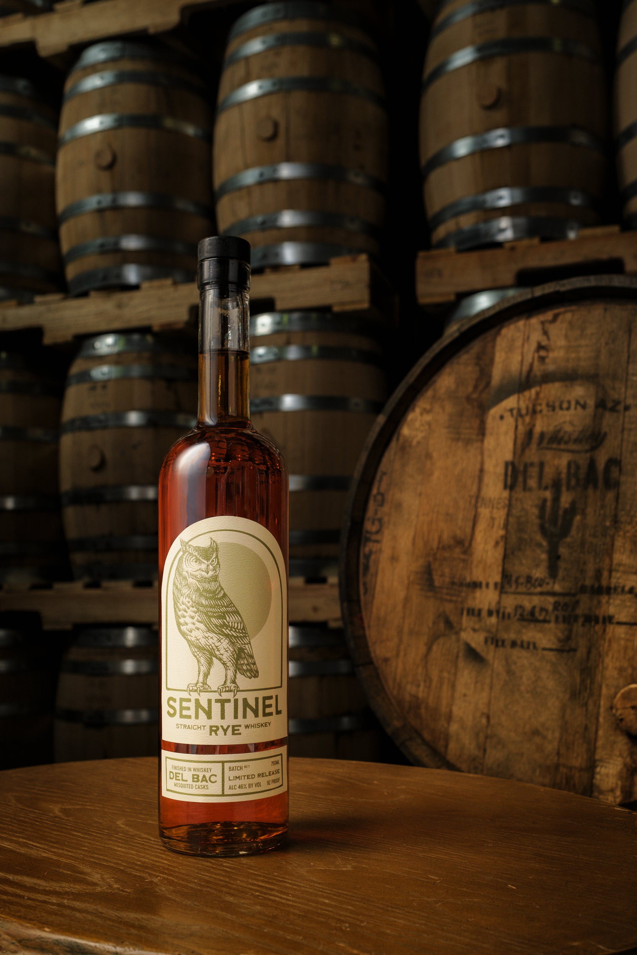 Whiskey Del Bac - Sentinel Straight Rye Whiskey – Big Thirst