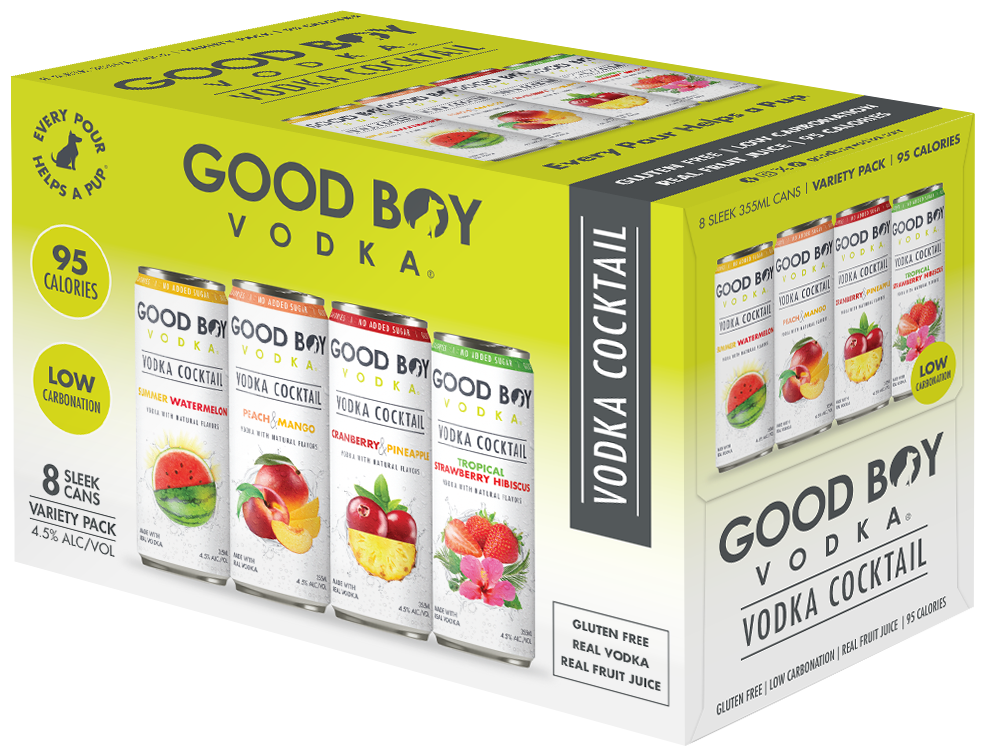Good Boy Box Good Boy Vodka Cocktail Variety Pack 8pk – Big Thirst
