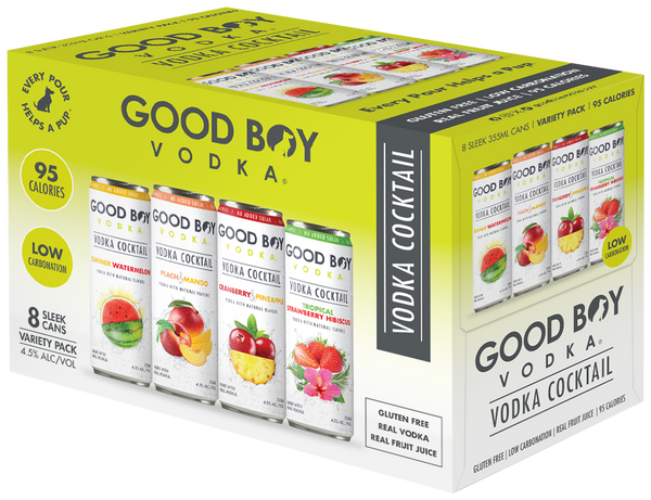 Good Boy Vodka Cocktail Variety Pack 8pk – Big Thirst