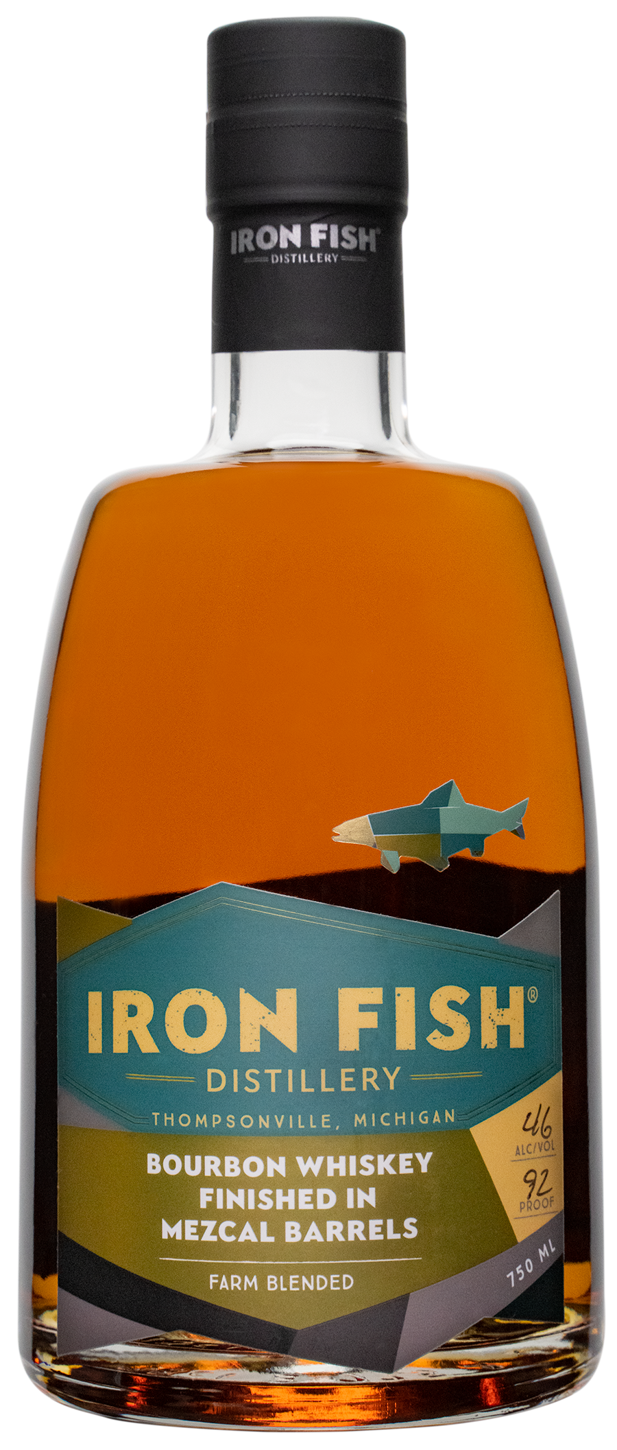 Iron Fish Bourbon Whiskey Finished in Mezcal Barrels