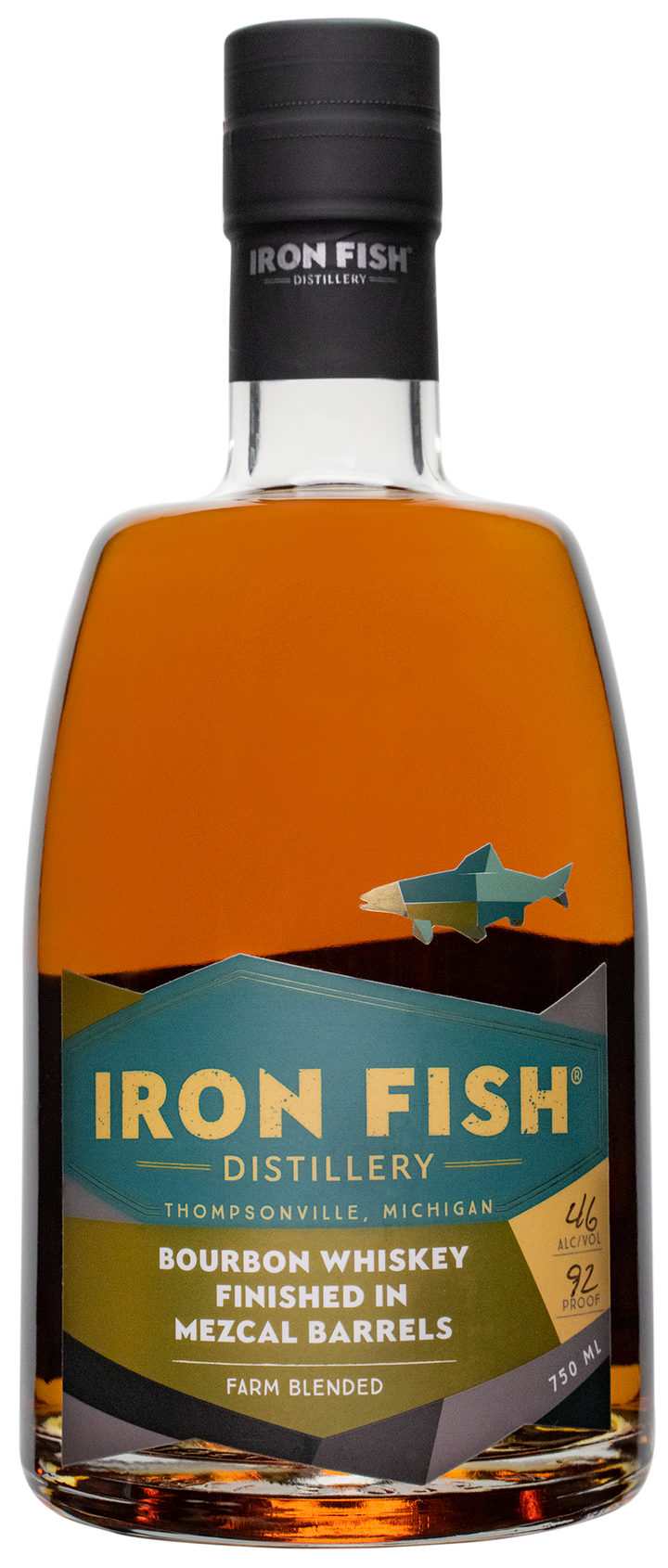 Iron Fish Bourbon Whiskey Finished in Mezcal Barrels