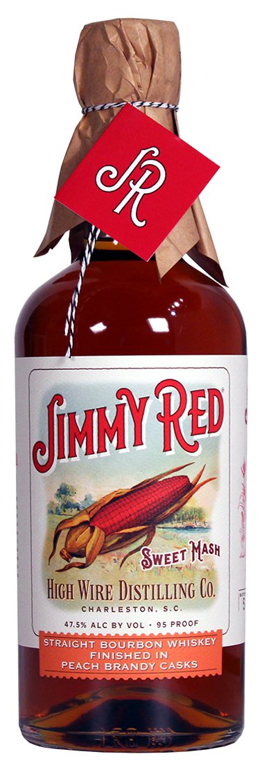 Jimmy Red Straight Bourbon Whiskey Finished in Peach Brandy Casks