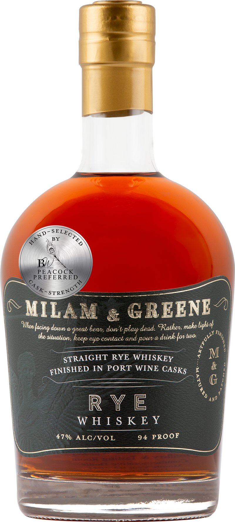 Milam and Green Port Cask Rye Bourbon Women Single Barrel