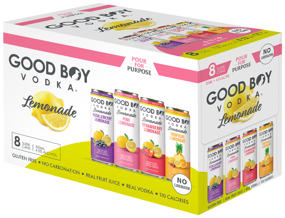 Good Boy Vodka Lemonade variety 8pk