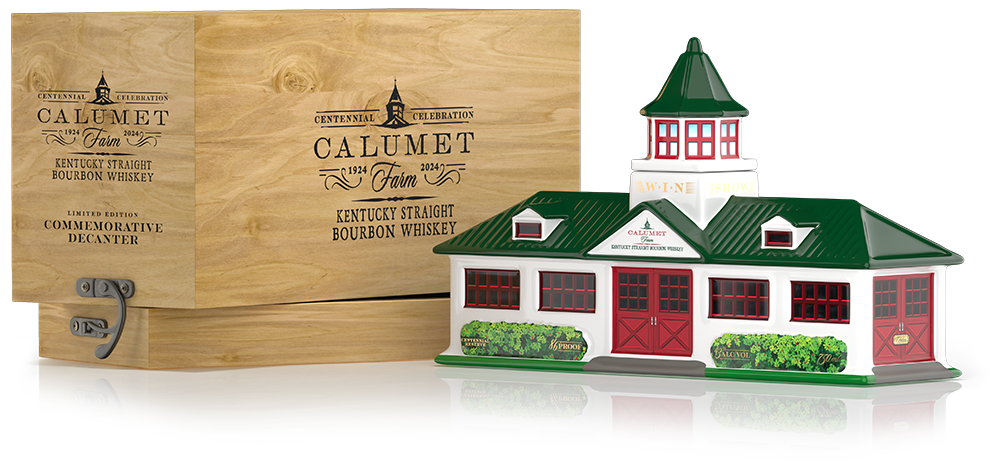 Calumet Farm Ceramic Decanter Centennial Bourbon