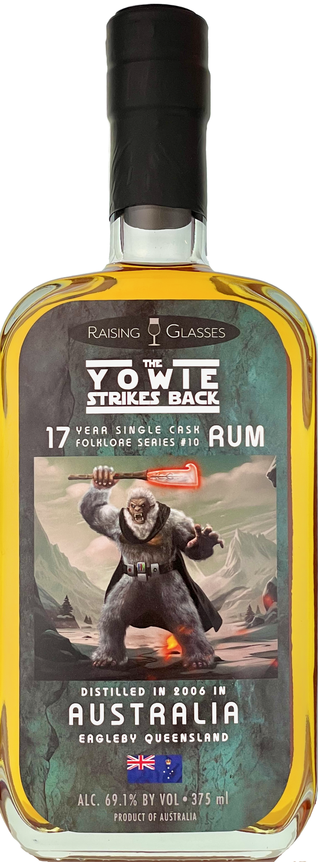 Yowie Strikes Back 17 yr Australia Rum - Raising Glasses