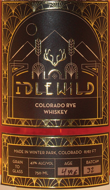 Idlewild Colorado Rye Whiskey