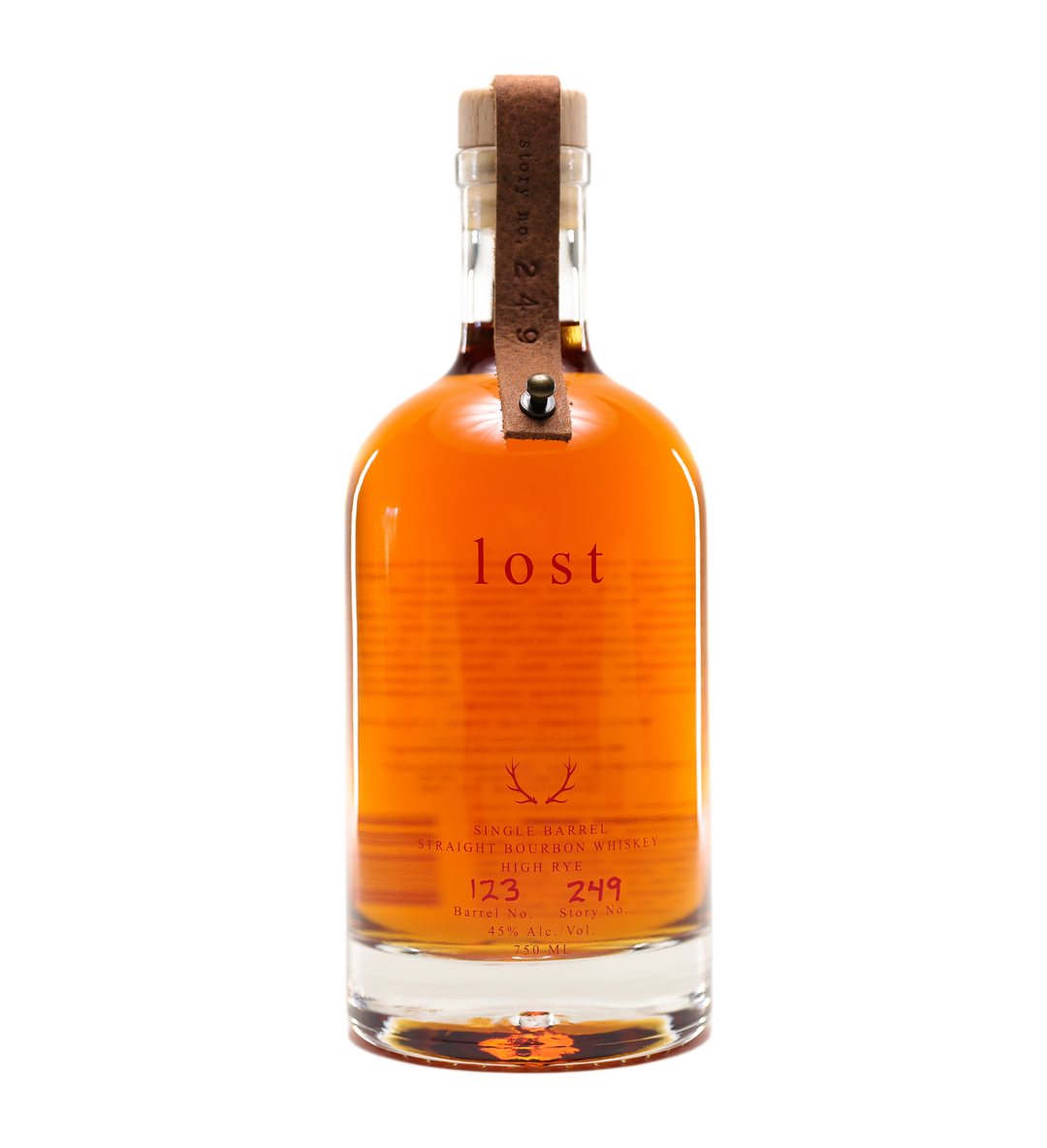 Lost Whiskey Club High Rye Single Barrel Straight Bourbon (750ml)