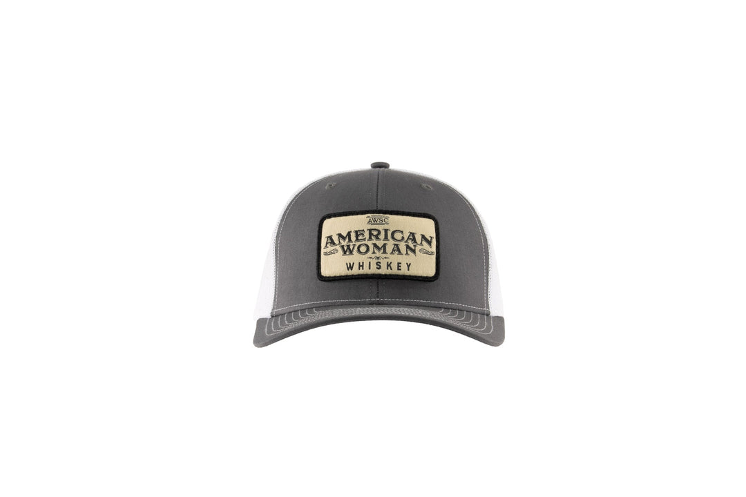 American Woman Whiskey - Richardson Trucker Hat - Grey/White