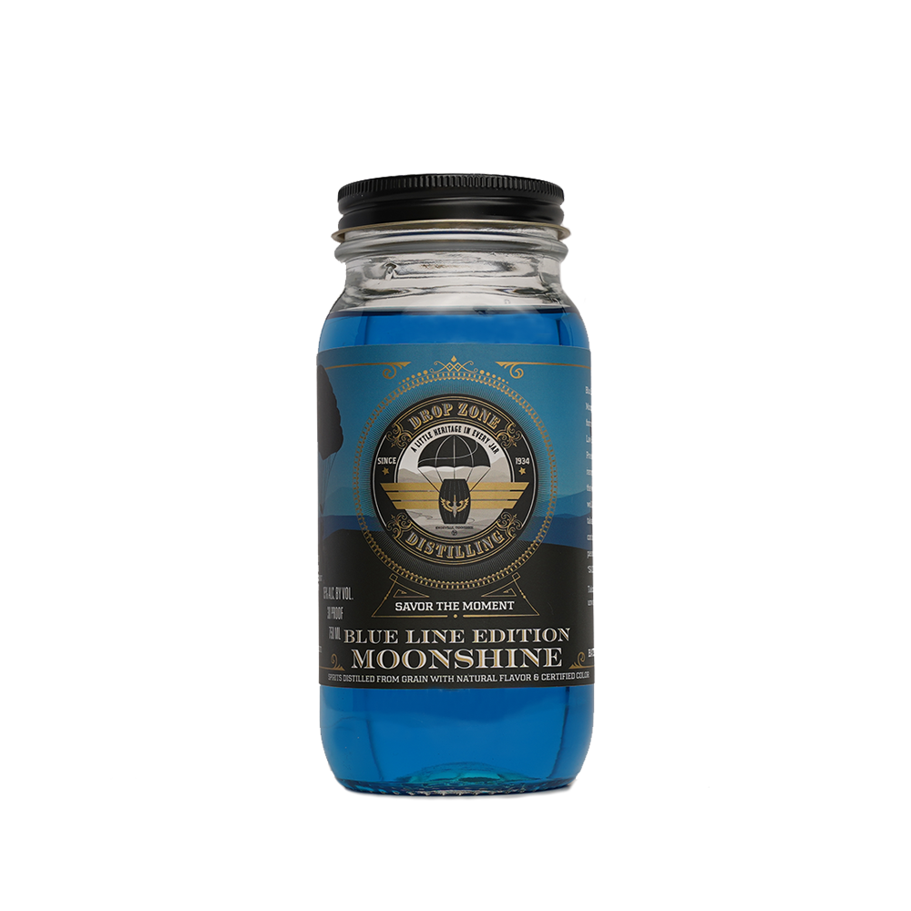 Drop Zone - Thin Blue Line Blue Raspberry Moonshine – Big Thirst