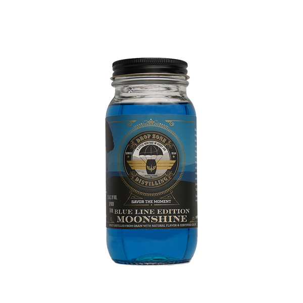 Drop Zone - Thin Blue Line Blue Raspberry Moonshine – Big Thirst