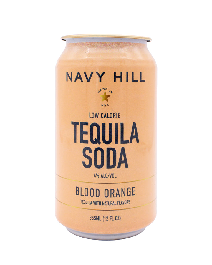 Navy Hill - Blood Orange Tequila Soda - 12 pack