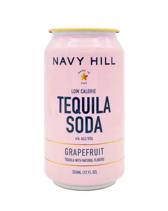 Navy Hill - Grapefruit Tequila Soda - 12 pack