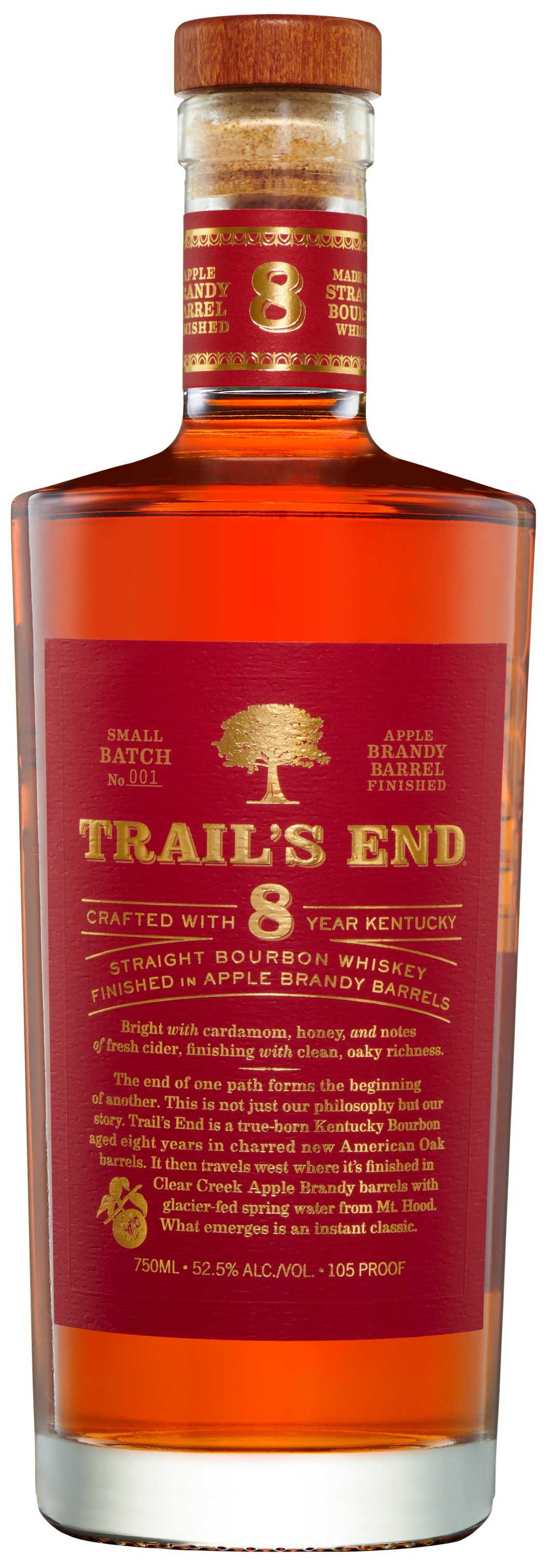 Trail's End Straight Bourbon Apple Brandy Barrel Finish 750ml